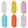 DELORIGIN 240Pcs 6 Colors Blank Hollow Paper Gift Tags Sets CDIS-DR0001-02-1