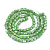Electroplate Glass Beads Strands X-EGLA-N002-13-A08-2