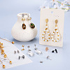  Jewelry 40Pcs 20 Style 304 Stainless Steel Stud Earring Findings STAS-PJ0001-23-12