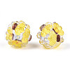 Fruit Round Resin Beads RESI-T059-03A-1