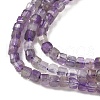 Faceted Natural Amethyst Beads Strands G-RM250101-E21-3