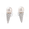 Mother's Day Jewellery 925 Sterling Silver Studs Earring EJEW-H002-22P-1