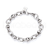Brass Chain Bracelets BJEW-N032-06P-2
