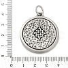 316 Surgical Stainless Steel Pendants STAS-D304-27AS-3