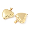 Heart Brass Pendants KK-M327-04B-G-2