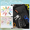 SOFPLATE 30Pcs Alloy Keychain Clasps FIND-SP0002-82-6