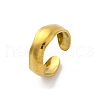 304 Stainless Steel Open Cuff Rings for Women RJEW-M019-65G-2