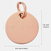 Ion Plating(IP) 304 Stainless Steel Pendants STAS-I311-32C-RG-3