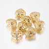 Brass Cubic Zirconia Beads ZIRC-F004-31G-1
