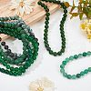 Olycraft 8 Strands 8 Style Frosted Natural Mixed Gemstone Round Beads Strands G-OC0002-06-5