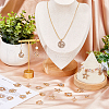 DICOSMETIC 40Pcs 10 Styles Alloy Crystal Rhinestone Pendants FIND-DC0006-40-5