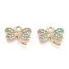Light Gold Plated Alloy Pendants ENAM-T009-69B-RS-2