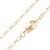 Brass Oval Link Chains Necklace for Women NJEW-P265-23G-1