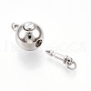 925 Sterling Silver Box Clasps STER-T007-137P-2