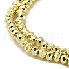 Electroplate Glass Beads Strands X-EGLA-D030-15A-03-3