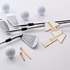 SUPERFINDINGS 2Pcs Wood Golf Ball Markers AJEW-FH0005-41-5