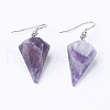 Natural & Synthetic Mixed Stone Dangle Earrings EJEW-E219-P-3