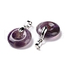 Natural Amethyst Pendants G-E059-01P-02-3