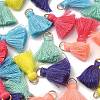 30Pcs 6 Colors Polycotton(Polyester Cotton) Tassel Pendant Decorations FIND-YW0003-21-2