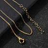 1.2MM 304 Stainless Steel Wheat Chain Necklaces for Men STAS-V011-03A-G-1