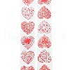 500 Paste  Paper Self-Adhesive Heart Stickers AJEW-S085-02E-2