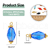 Brass Glass Pendants PALLOY-FH00040-2