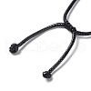 Natural Amethyst Round Pendant Necklace NJEW-H009-02-03-4