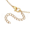 Alloy Enamel Handbag Pendant Brass Cable Chain Necklaces for Women NJEW-JN05273-6