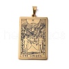 201 Stainless Steel Pendant STAS-B033-01G-06-1