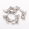 Tibetan Style Alloy Pendant Rhinestone Settings X-TIBEP-24059-AS-RS-1