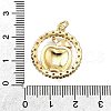 Brass Enamel Pendants KK-B136-04G-02-3