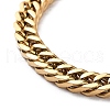 Ion Plating(IP) 304 Stainless Steel Cuban Link Chains Bracelets BJEW-K240-03G-2