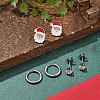 3 Pairs 3 Styles Christmas 304 Stainless Steel Hoop & Stud Earring Sets for Women EJEW-K279-16P-04-2