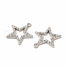 Alloy Rhinestone Pendants PALLOY-I217-19P-2