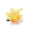 3D Electroplate Glass Seed Beaded Tortoise Pendants PALLOY-MZ00674-01-4