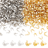 BENECREAT 300Pcs 6 Style Brass Bead Tips KK-BC0010-01-1