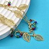 Brass Oval Link Multi-strand Bracelets BJEW-U040-01G-3