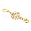 6Pcs 6 Styles Chakra Alloy Connector Charms PALLOY-JF03851-4