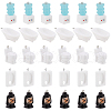   30Pcs 5 Styles Bathroom Theme Opaque Resin Pendants RESI-PH0002-24-1