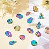 Unicraftale 36Pcs 6 Style 304 Stainless Steel Pendants STAS-UN0036-28-3