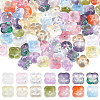 SUNNYCLUE 112Pcs 14 Colors Transparent Handmade Lampwork Beads LAMP-SC0001-32-1