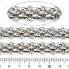 304 Stainless Steel Woven Link Chains CHS-S012-02P-3