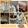 Braided Burlap Ribbon OCOR-WH0091-23C-6