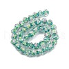 Handmade Foil Lampwork Beads Strands FOIL-S136-001F-2