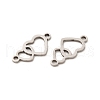 Non-Tarnish 201 Stainless Steel Connector Charms STAS-K251-083P-2