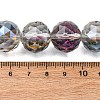 Transparent Electroplate Glass Beads Strands EGLA-N002-34G-F05-2