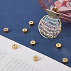 Beebeecraft 10Pcs 304 Stainless Steel Ear Nuts STAS-BBC0005-39G-4