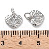 Rack Plating Brass Micro Pave Clear Cubic Zirconia Pendants KK-Z039-16P-3