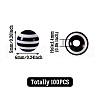 Striped Resin Beads RESI-TAG0001-01-14