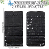 Fingerinspire 2Pcs 2 Styles Rectangle Foldable Non-woven Fabric Jewelry Roll AJEW-FG0003-97-2